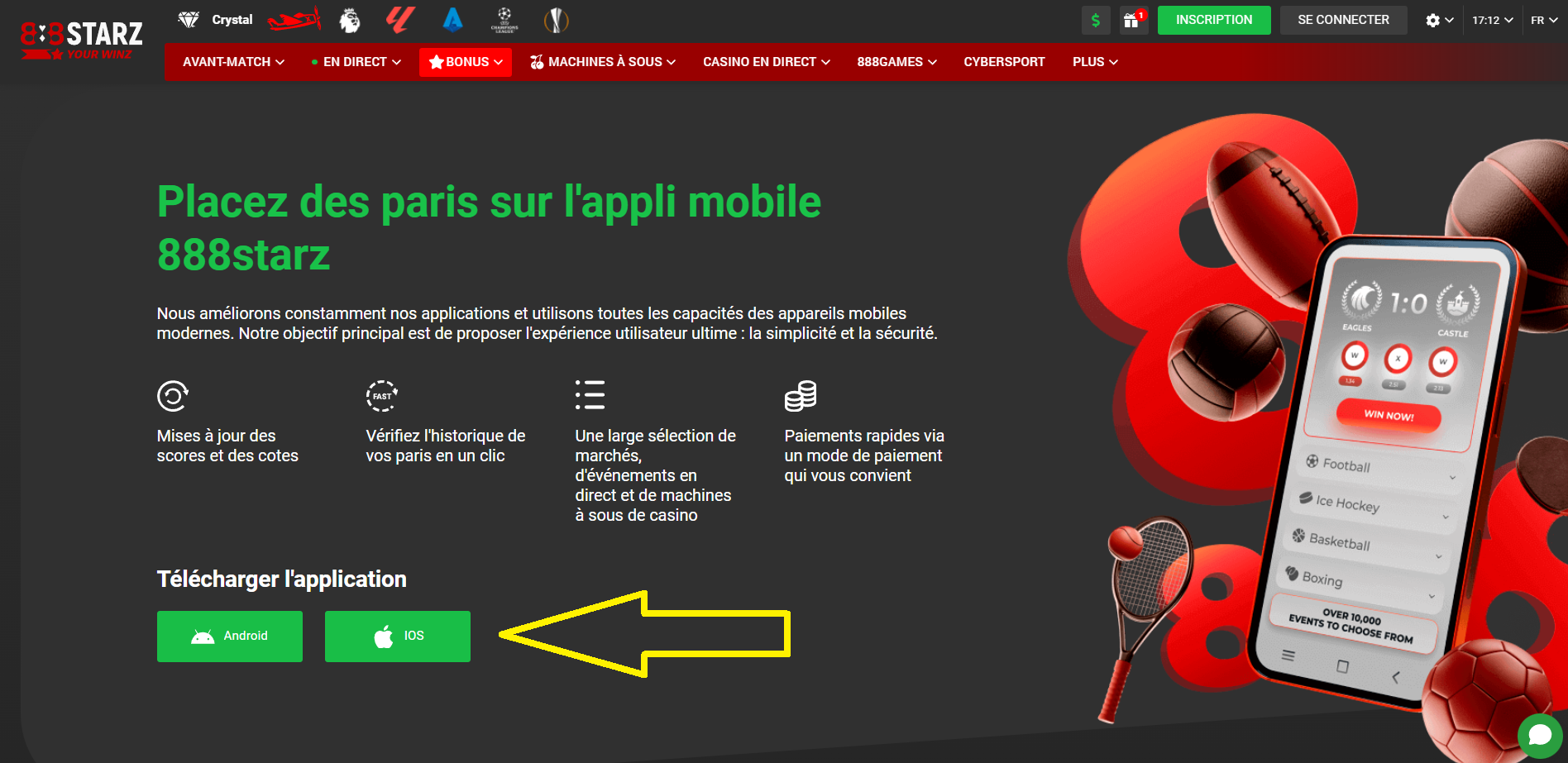 Le processus d'installation de 888starz app sur Android