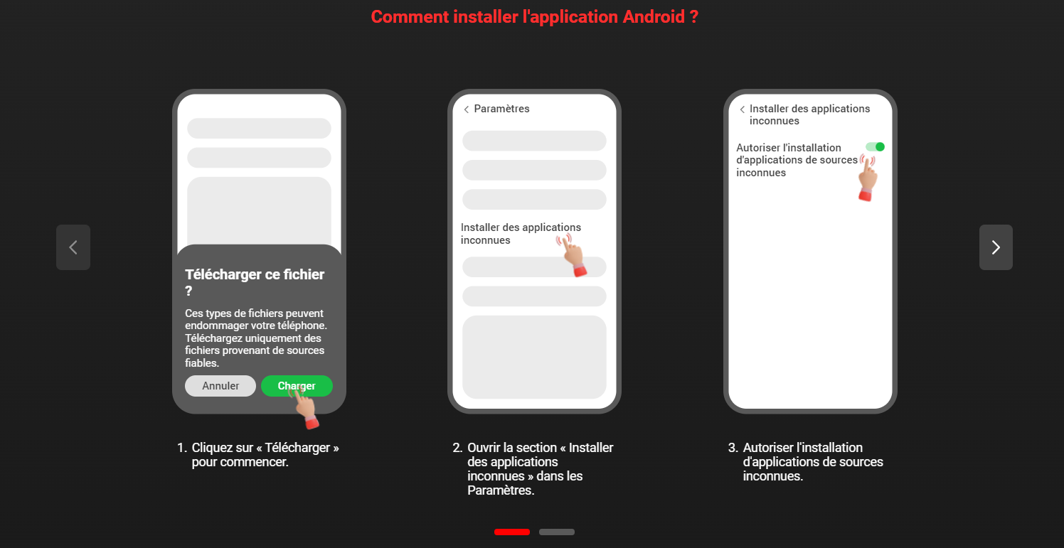 Processus de téléchargement du apk 888starz